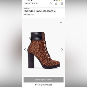 Just Fab Laced Up Boots